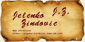 Jelenko Zindović vizit kartica
